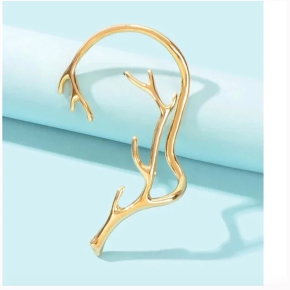 ❤️ FREE Leaf Branch Modern Beauty Ear Cuff Chic Peasant Romantic Earring Cuff - Picture 4 of 4